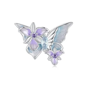 (Bild für) PANDORA Style Butterfly Iris Charm - BSC1030