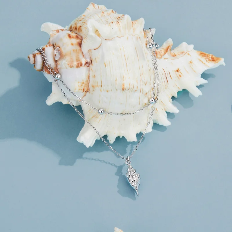 (Bild für) PANDORA Style Conch Shell Halskette - BSN387 - Ansicht 2
