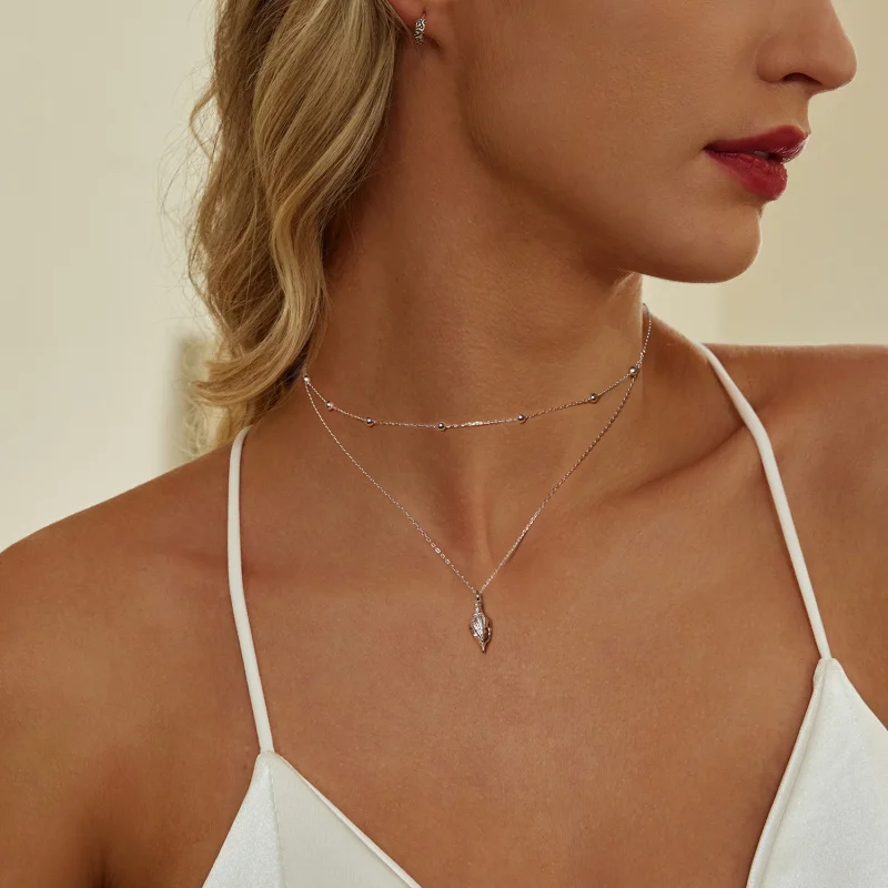 (Bild für) PANDORA Style Conch Shell Halskette - BSN387 - Ansicht 6