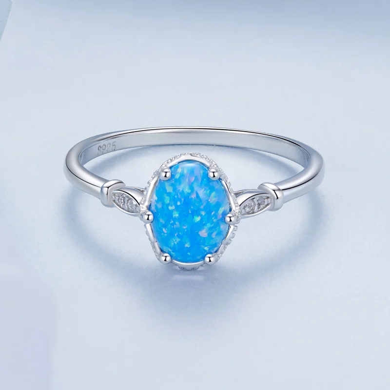 (Bild für) PANDORA Style Crown Blauer Opal Ring - BSR564 - Ansicht 3