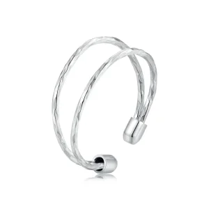 (Bild für) PANDORA Style Einfacher Doppel-Open-Ring - SCR1026-E