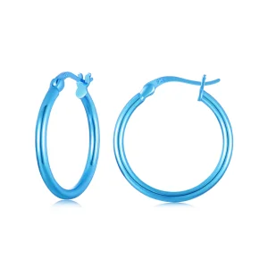 (Bild für) PANDORA Style Elektrisches Blau Gold Ohrringe - SCE1608-LBU
