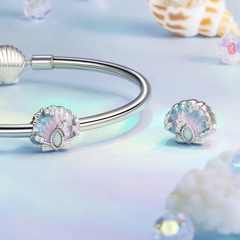 (Bild für) PANDORA Style Fantasy Farbige Muschel Charm - BSC1017 - Ansicht 4