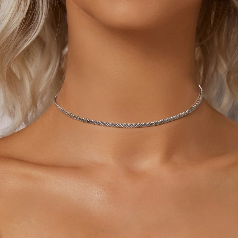 (Bild für) PANDORA Style Geflochtene Halskette - BSA009 - Ansicht 4