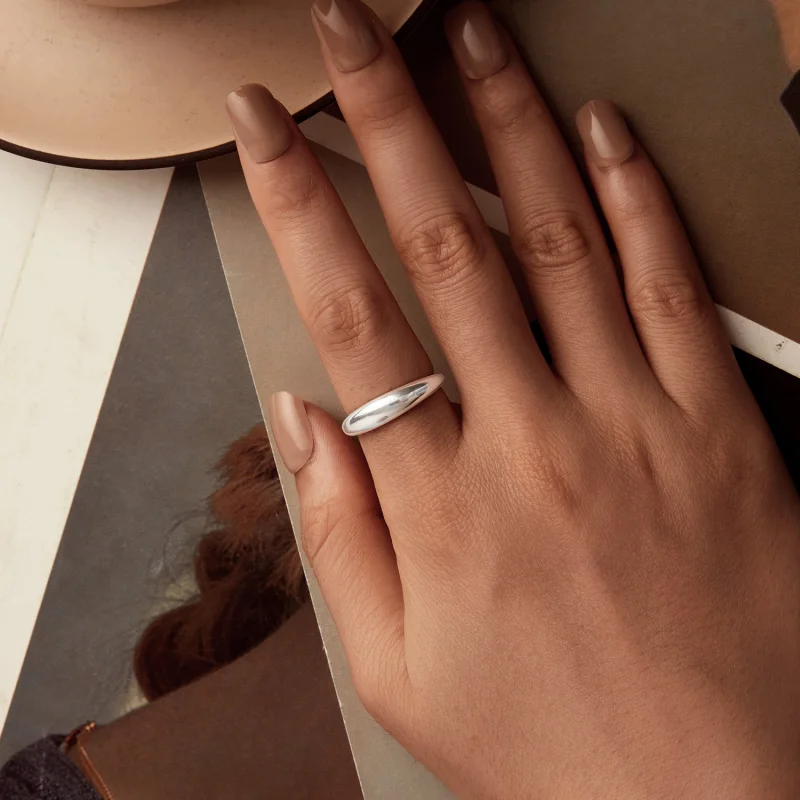 (Bild für) PANDORA Style Glattes Einfaches Ring - BSR558 - Ansicht 4