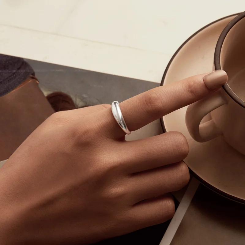 (Bild für) PANDORA Style Glattes Einfaches Ring - BSR558 - Ansicht 5