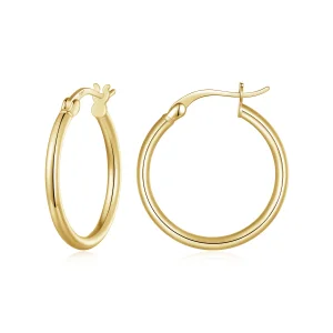 (Bild für) Pandora Style Große Reifen Einfache Silberne Reifen Ohrringe - SCE1608-LB