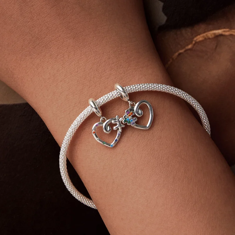 (Bild für) PANDORA Style Herz-Puzzle-Anhänger - SCC2774 - Ansicht 7