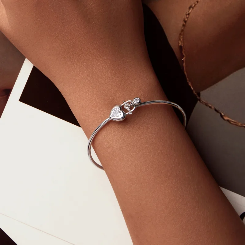(Bild für) PANDORA Style Herzförmig ineinandergreifendes Armband - BSB170 - Ansicht 4