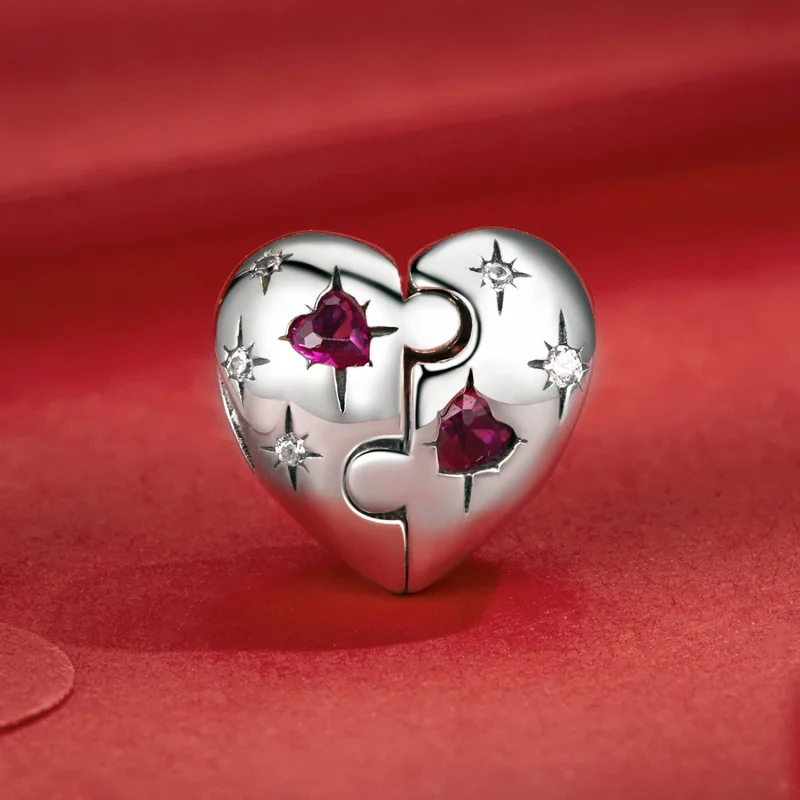 (Bild für) PANDORA Style Jigsaw Herz-Anhänger - SCC2775 - Ansicht 2