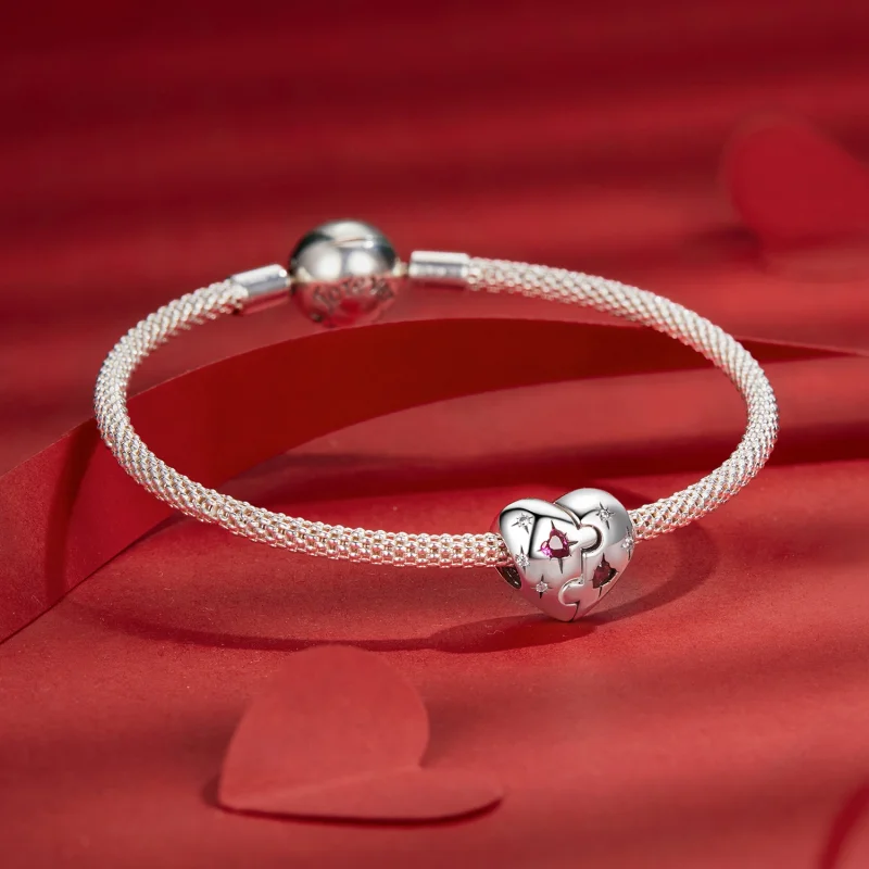 (Bild für) PANDORA Style Jigsaw Herz-Anhänger - SCC2775 - Ansicht 5