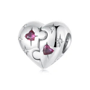 (Bild für) PANDORA Style Jigsaw Herz-Anhänger - SCC2775