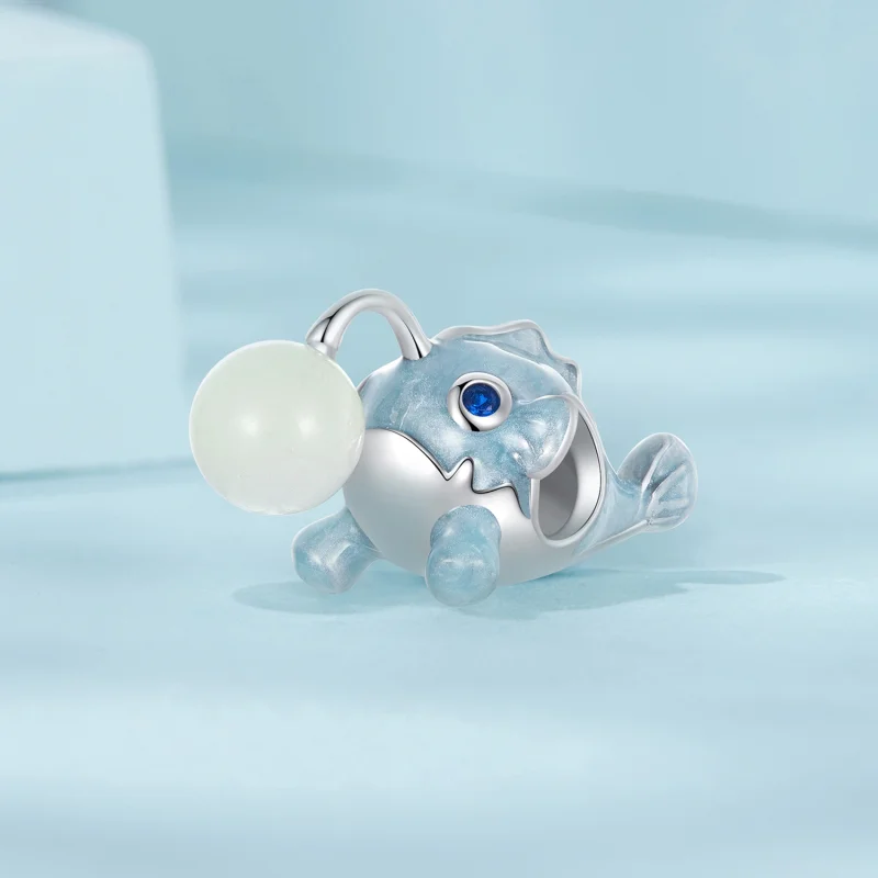 (Bild für) PANDORA Style Leuchtender Laternenfisch-Anhänger - SCC2795 - Ansicht 2