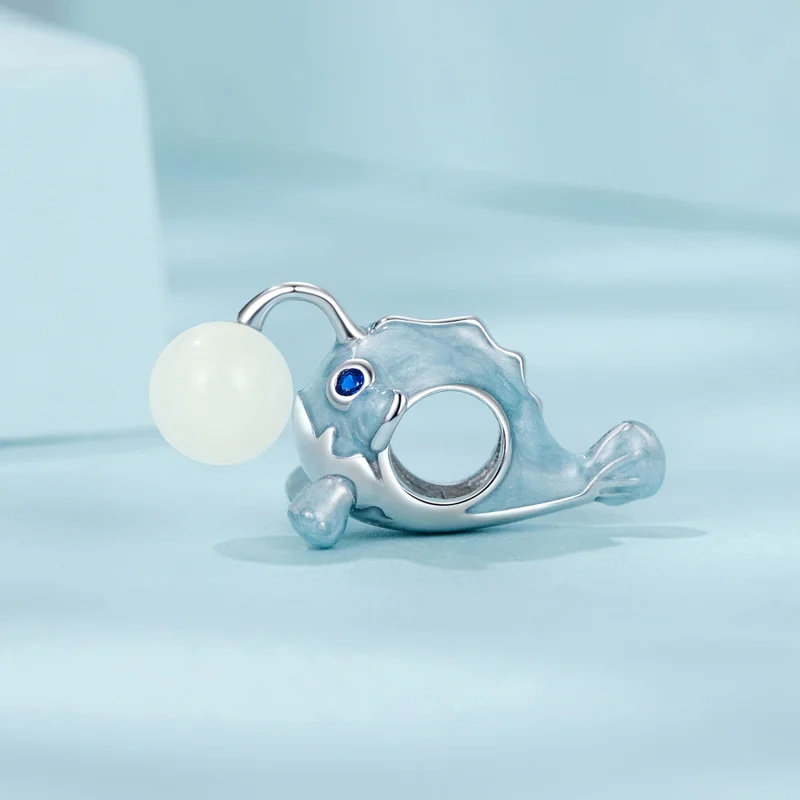 (Bild für) PANDORA Style Leuchtender Laternenfisch-Anhänger - SCC2795 - Ansicht 3