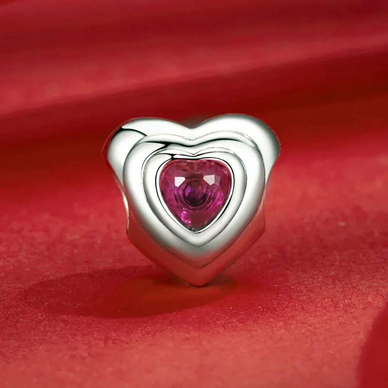 (Bild für) PANDORA Style Love Heart Classic Halo Anhänger - SCC2776 - Ansicht 2