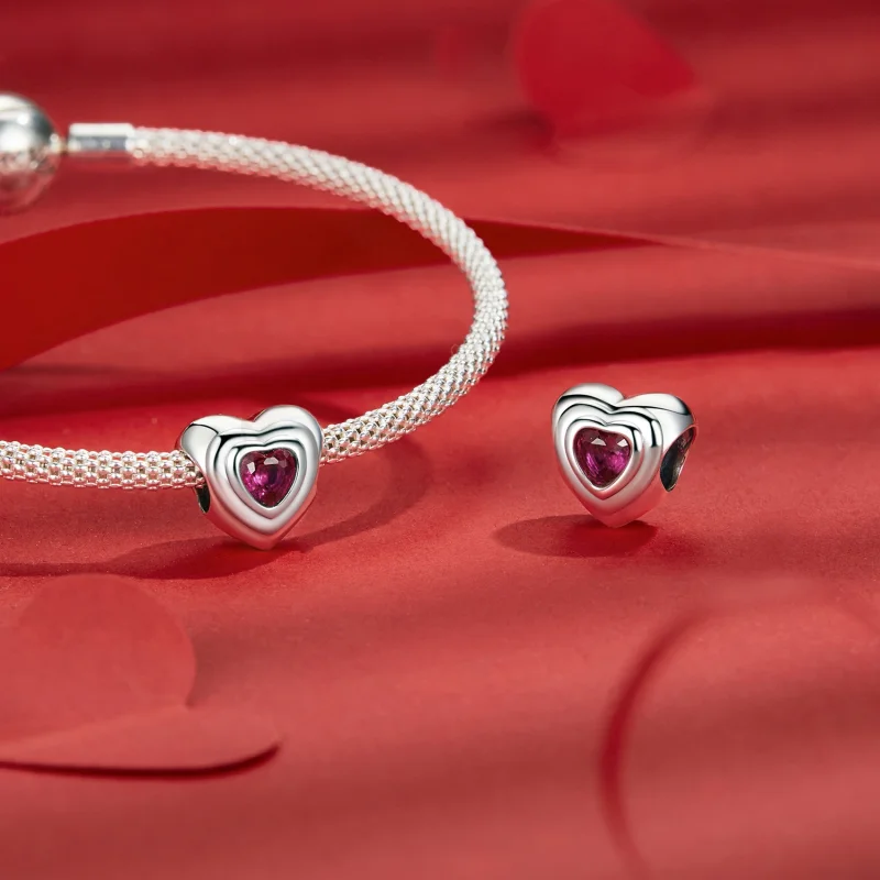 (Bild für) PANDORA Style Love Heart Classic Halo Anhänger - SCC2776 - Ansicht 4