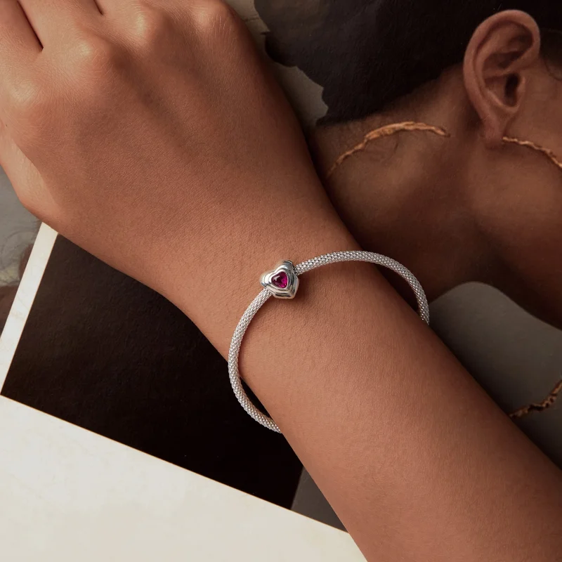 (Bild für) PANDORA Style Love Heart Classic Halo Anhänger - SCC2776 - Ansicht 6