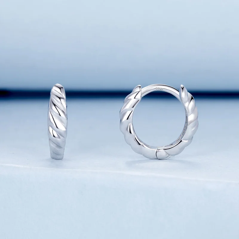 (Bild für) PANDORA Style Metallic Twist Ohrringe - BSE1024-S - Ansicht 2