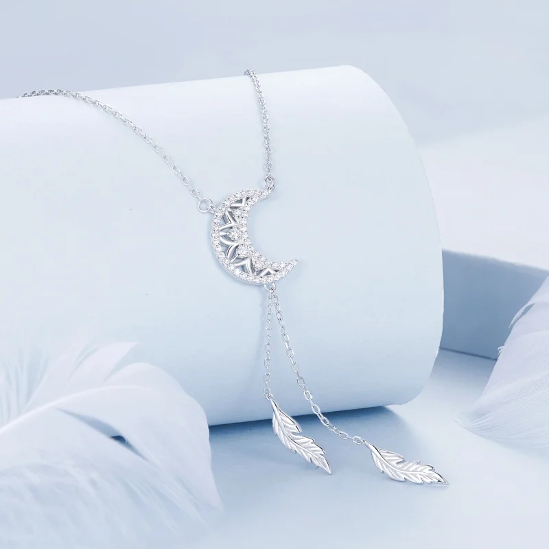 (Bild für) PANDORA Style Mond-Traumfänger Halskette - BSN390 - Ansicht 2