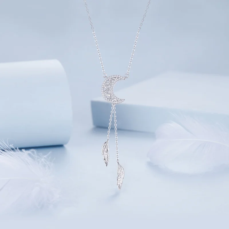 (Bild für) PANDORA Style Mond-Traumfänger Halskette - BSN390 - Ansicht 3
