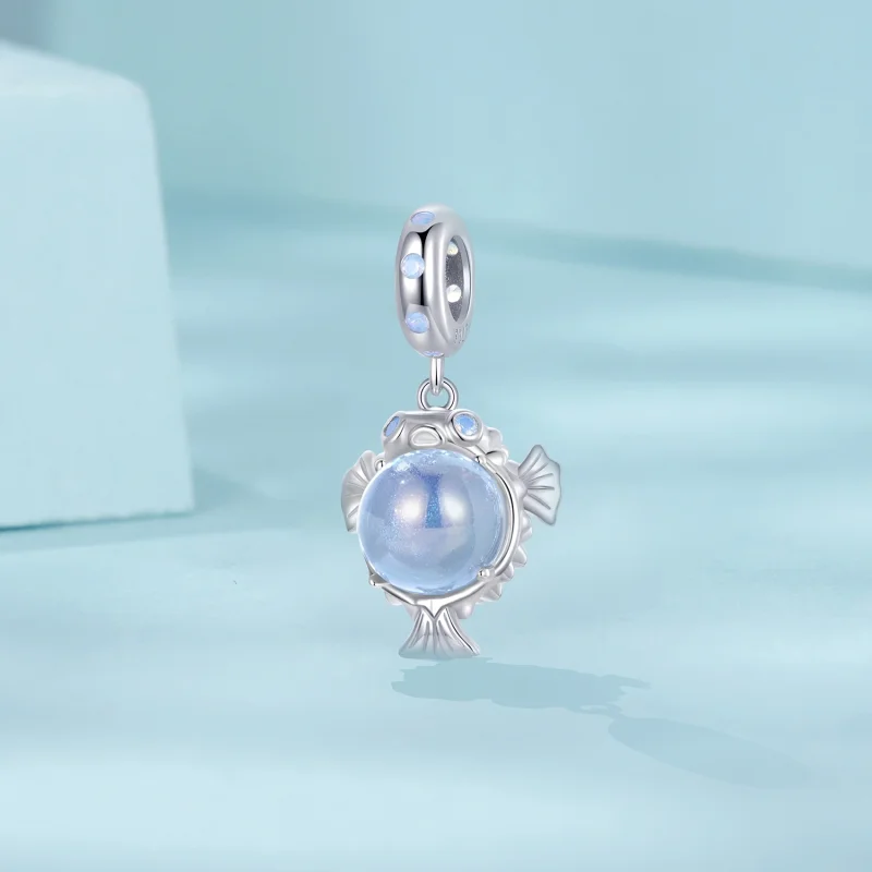 (Bild für) PANDORA Style Ocean Kugelfisch-Anhänger - SCC2798 - Ansicht 2