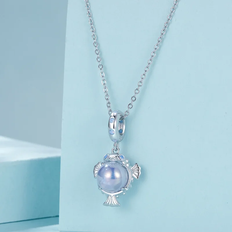 (Bild für) PANDORA Style Ocean Kugelfisch-Anhänger - SCC2798 - Ansicht 3