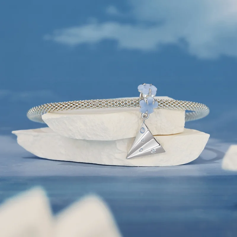 (Bild für) PANDORA Style Papierflieger-Anhänger - BSC1027 - Ansicht 4