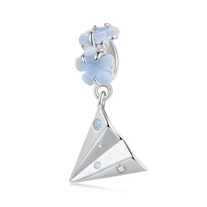 (Bild für) PANDORA Style Papierflieger-Anhänger - BSC1027