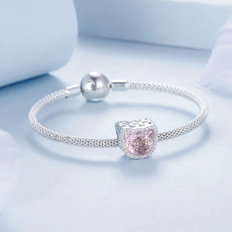 (Bild für) PANDORA Style Pink Cat Anhänger - BSC1020 - Ansicht 5