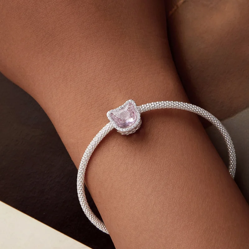 (Bild für) PANDORA Style Pink Cat Anhänger - BSC1020 - Ansicht 7