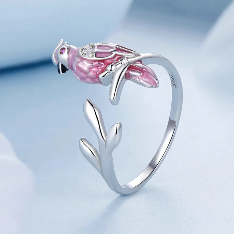 (Bild für) PANDORA Style Pink Parrot Open Ring - BSR551-E - Ansicht 2