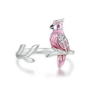 (Bild für) PANDORA Style Pink Parrot Open Ring - BSR551-E
