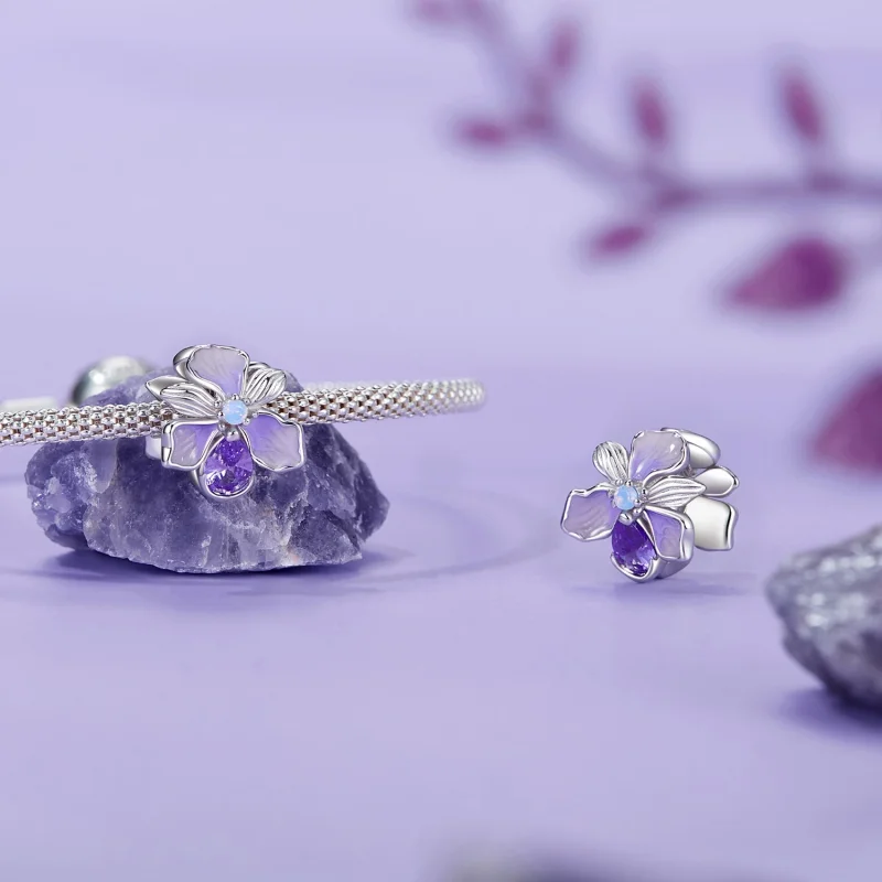 (Bild für) PANDORA Style Romantic Iris Charm - BSC1031 - Ansicht 4