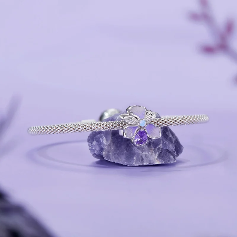 (Bild für) PANDORA Style Romantic Iris Charm - BSC1031 - Ansicht 5