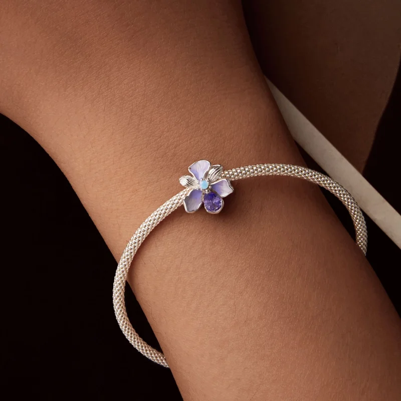 (Bild für) PANDORA Style Romantic Iris Charm - BSC1031 - Ansicht 7