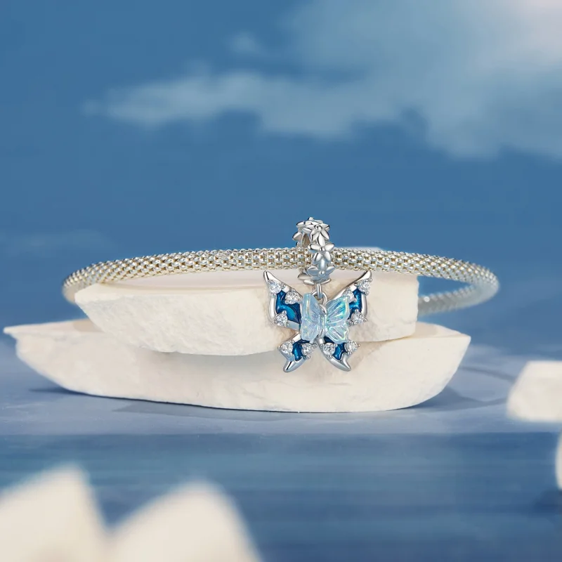 (Bild für) PANDORA Style Schmetterling Anhänger - BSC1025 - Ansicht 3