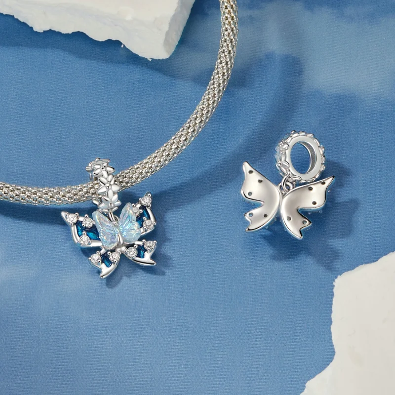 (Bild für) PANDORA Style Schmetterling Anhänger - BSC1025 - Ansicht 4