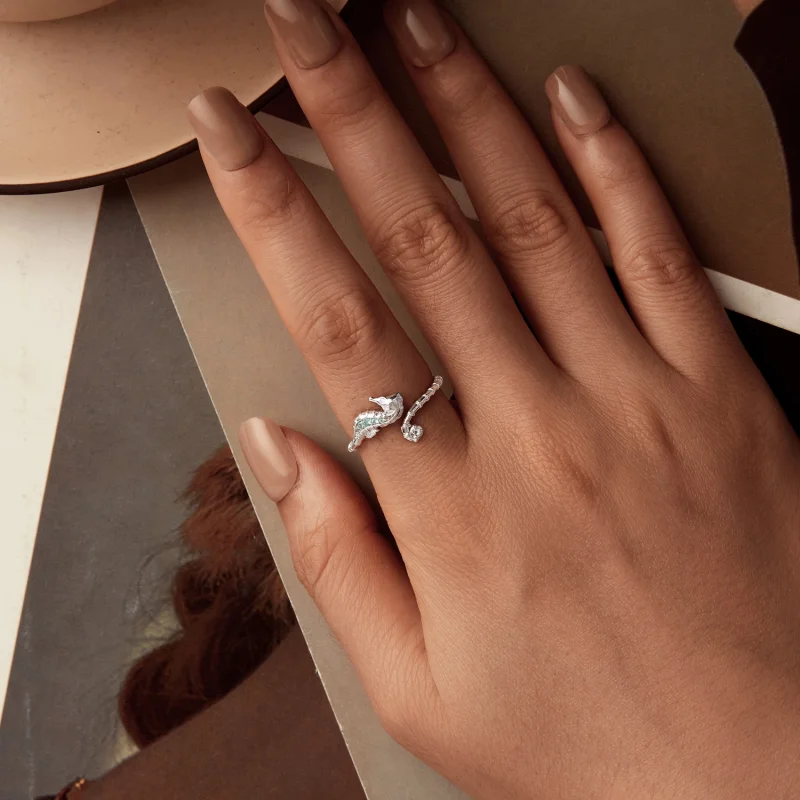 (Bild für) PANDORA Style Seepferdchen Offener Ring - BSR559-E - Ansicht 4