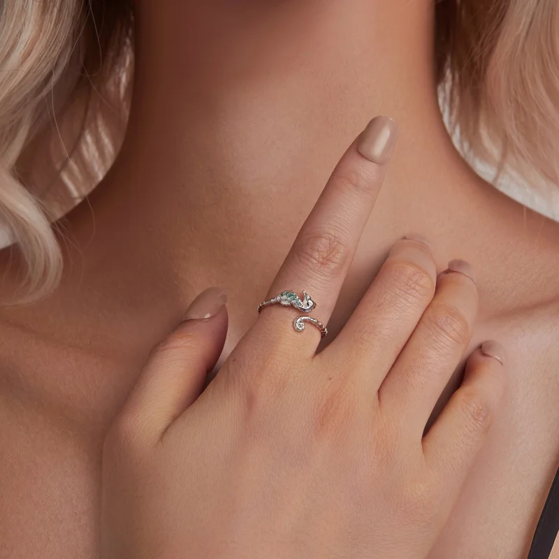 (Bild für) PANDORA Style Seepferdchen Offener Ring - BSR559-E - Ansicht 6