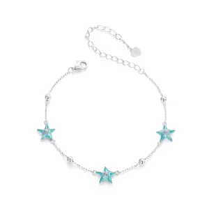 (Bild für) PANDORA Style Seestern Türkis Armband - SCB276