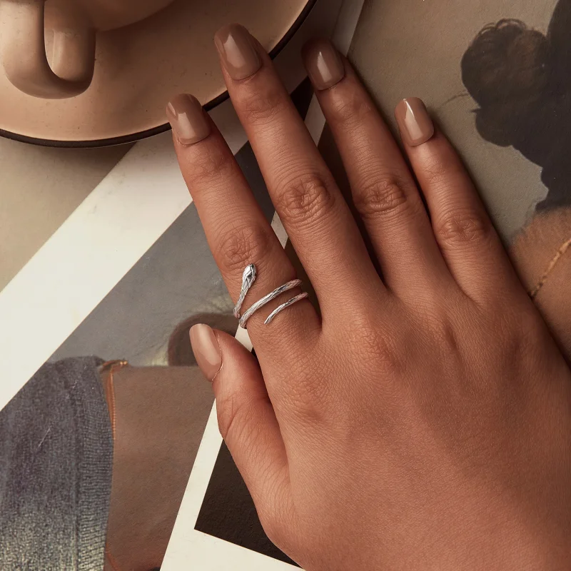 (Bild für) PANDORA Style Snake Open Ring - BSR555-E - Ansicht 4