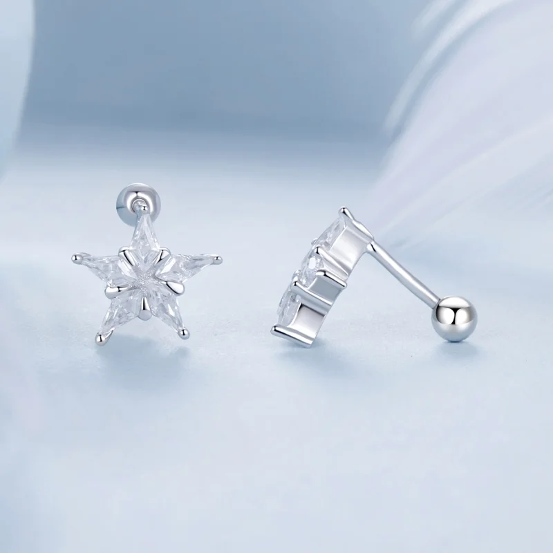 (Bild für) PANDORA Style Star Funkelnde Sterne Ohrringe - BSE1009 - Ansicht 4