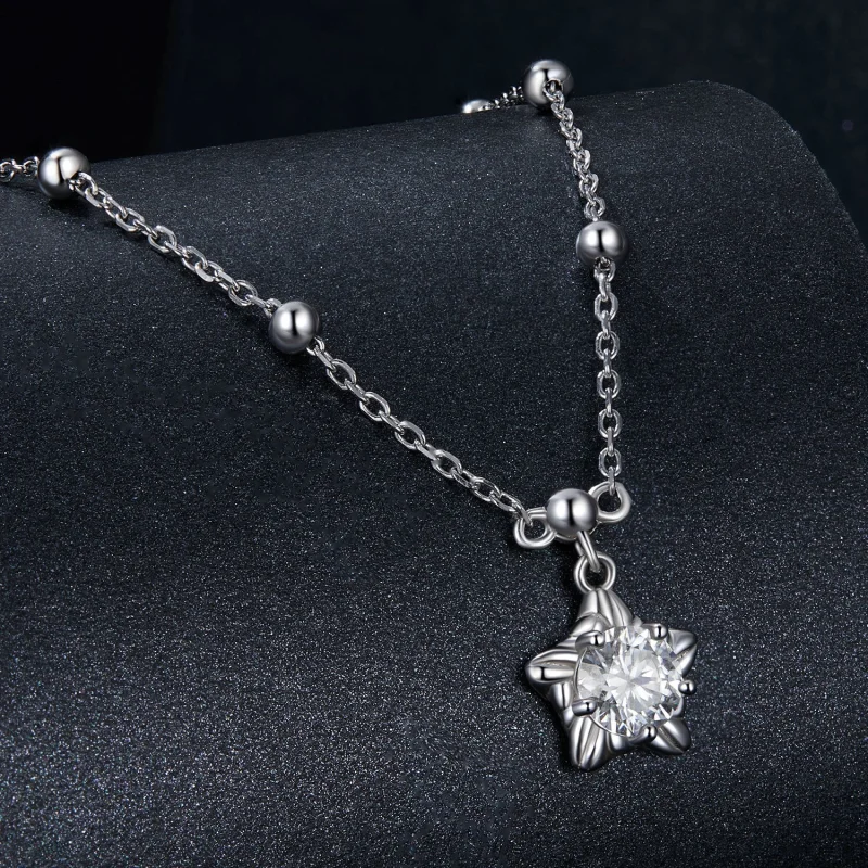 (Bild für) PANDORA Style Starlight 0,5 ct Halskette (mit einem Zertifikat) - MSN036 - Ansicht 2