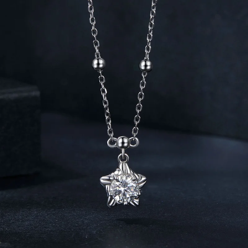 (Bild für) PANDORA Style Starlight 0,5 ct Halskette (mit einem Zertifikat) - MSN036 - Ansicht 3