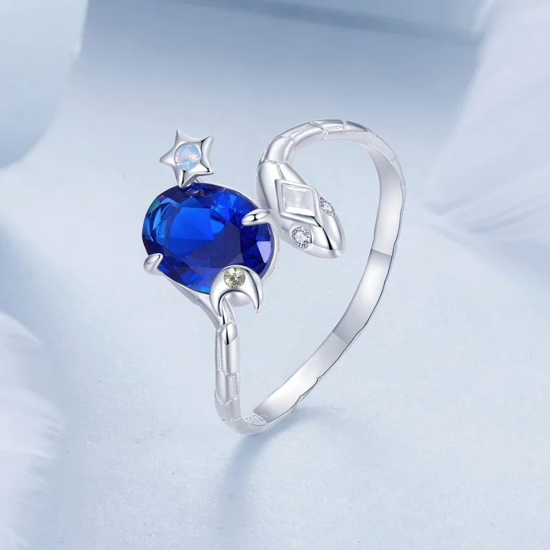 (Bild für) PANDORA Style Stern-Mond-Schlange Ring - BSR557 - Ansicht 2