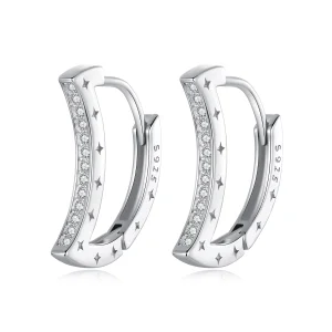 (Bild für) PANDORA Style Stern- und Mond-Ohrringe - BSE1031