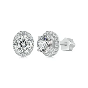 (Bild für) PANDORA Style Sternen-Moissanit 0,5 ct Ohrringe (zwei Zertifikate) - MSE054