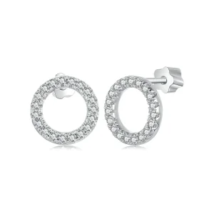 (Bild für) PANDORA Style Sternennacht Moissanit 0,013ct Ohrringe (Zwei Zertifikate) - MSE055
