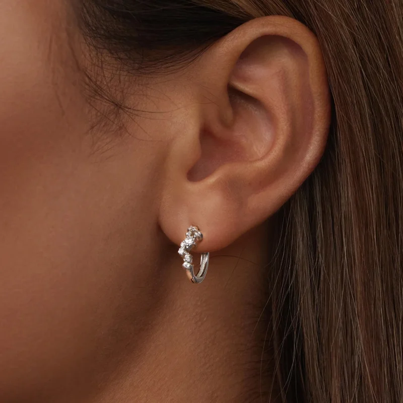 (Bild für) PANDORA Style Sternensterne Ohrringe - BSE1017 - Ansicht 6