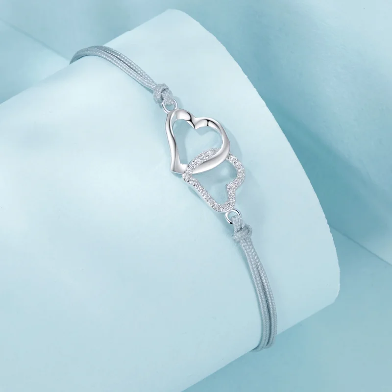 (Bild für) PANDORA Style Verflechte Herzen Armband - SCB274 - Ansicht 2